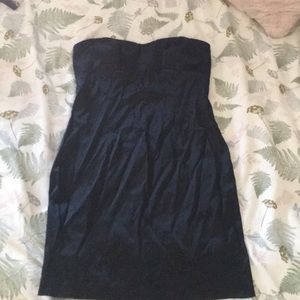 Satin strapless dress